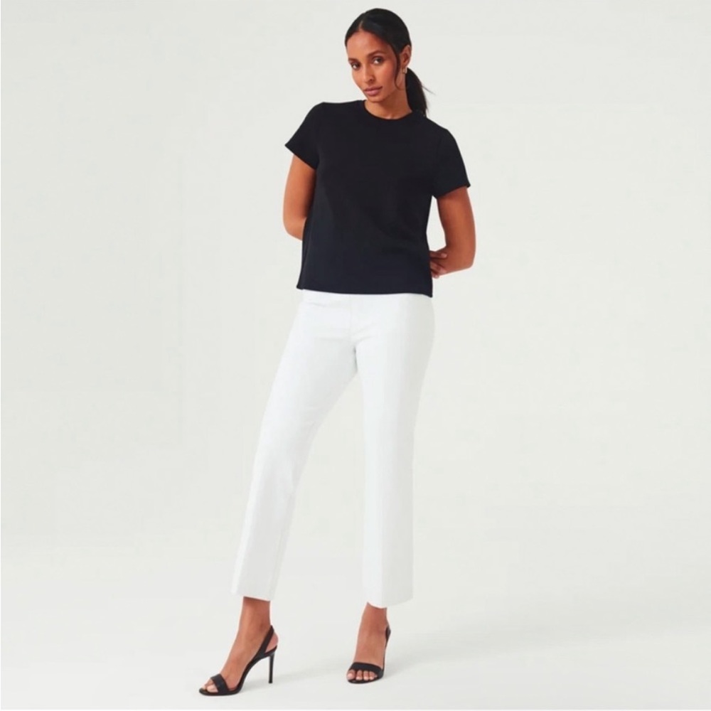 Spanx NWT On-the-Go Kick Flare Pant Classic White
